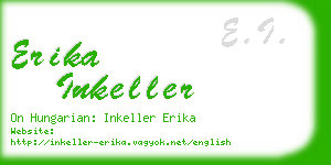 erika inkeller business card